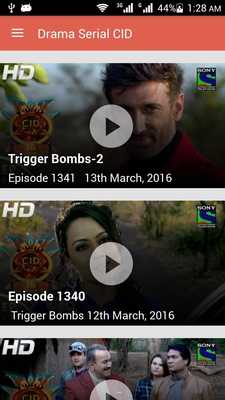 Emulate Android APK CID - Drama Serial [HD]